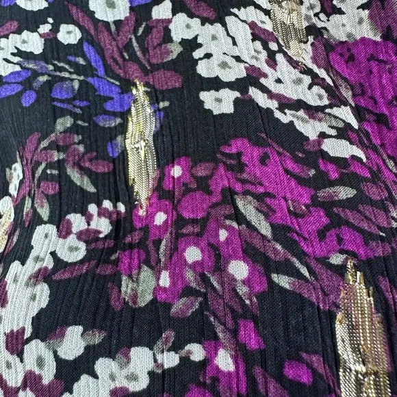 White House Black Market long sleeve top with gold accents size 4 - Picture 10 of 14